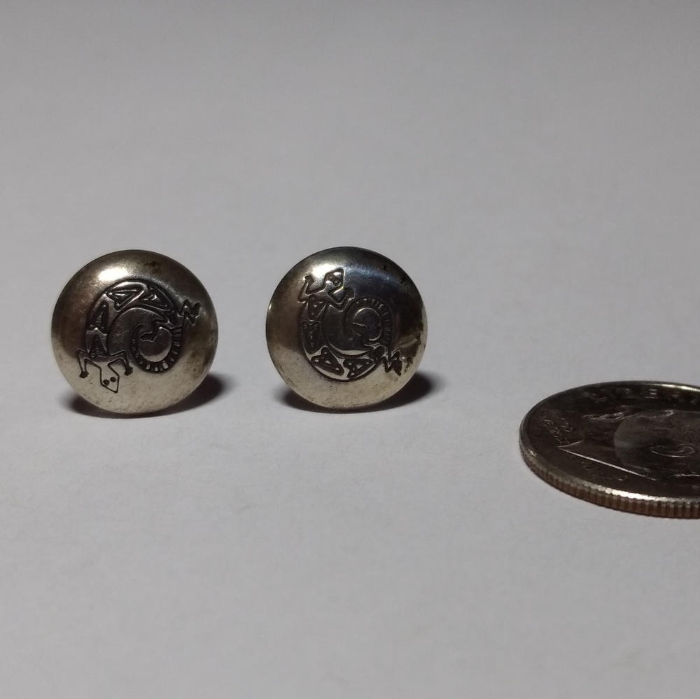 Detailed Sterling silver earrings